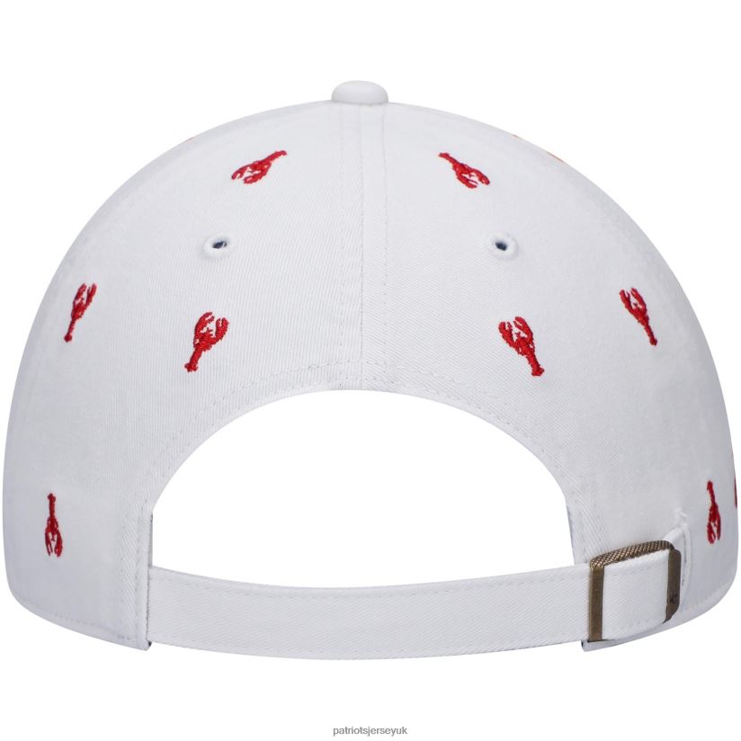 47 White Confetti Clean Up Adjustable Hat Women Patriots Jersey Accessories 6B6H8J2261