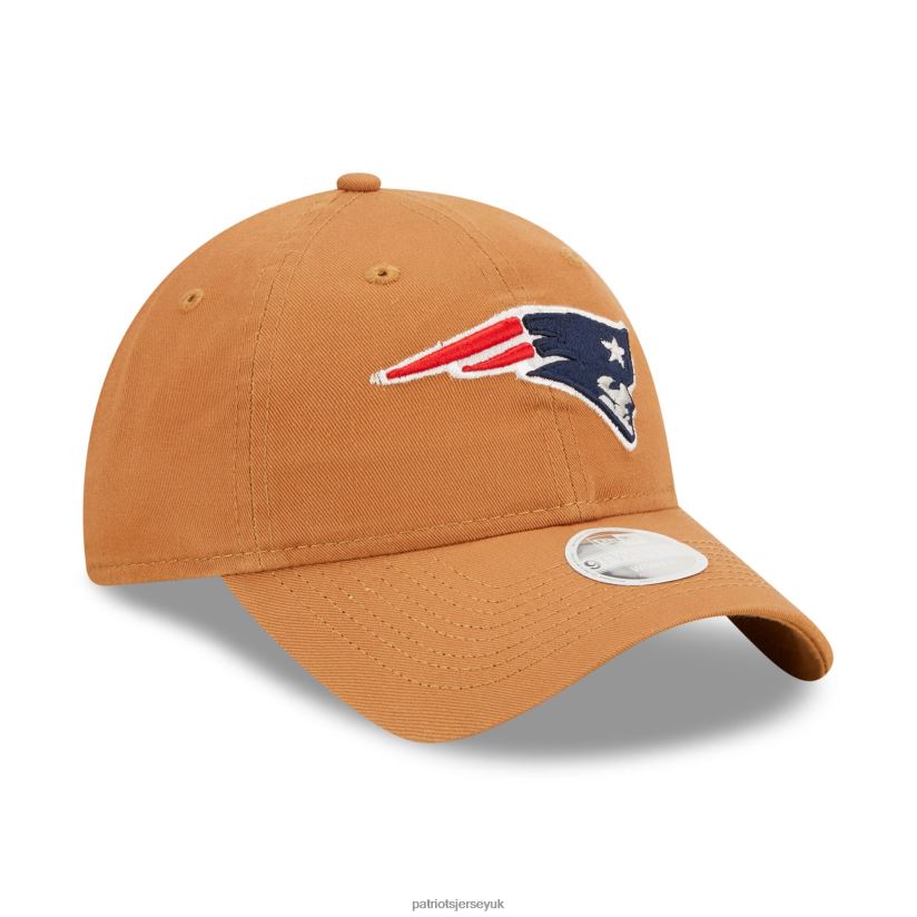 New Era Brown Core Classic 2.0 9TWENTY Adjustable Hat Women Patriots Jersey Accessories 6B6H8J2299