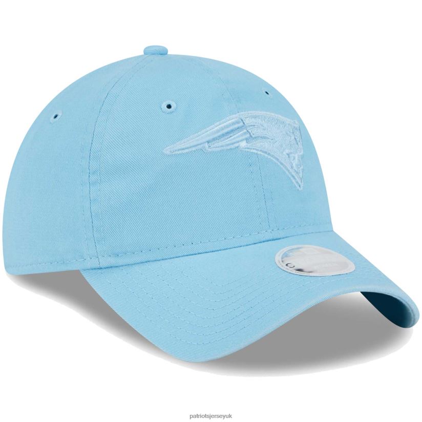 New Era Light Blue Color Pack Brights 9TWENTY Adjustable Hat Women Patriots Jersey Accessories 6B6H8J2286