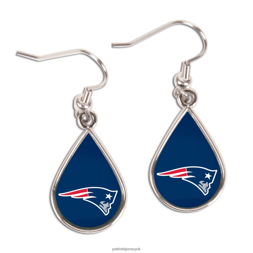 WinCraft Tear Drop Dangle Earrings Women Patriots Jersey Accessories 6B6H8J2201
