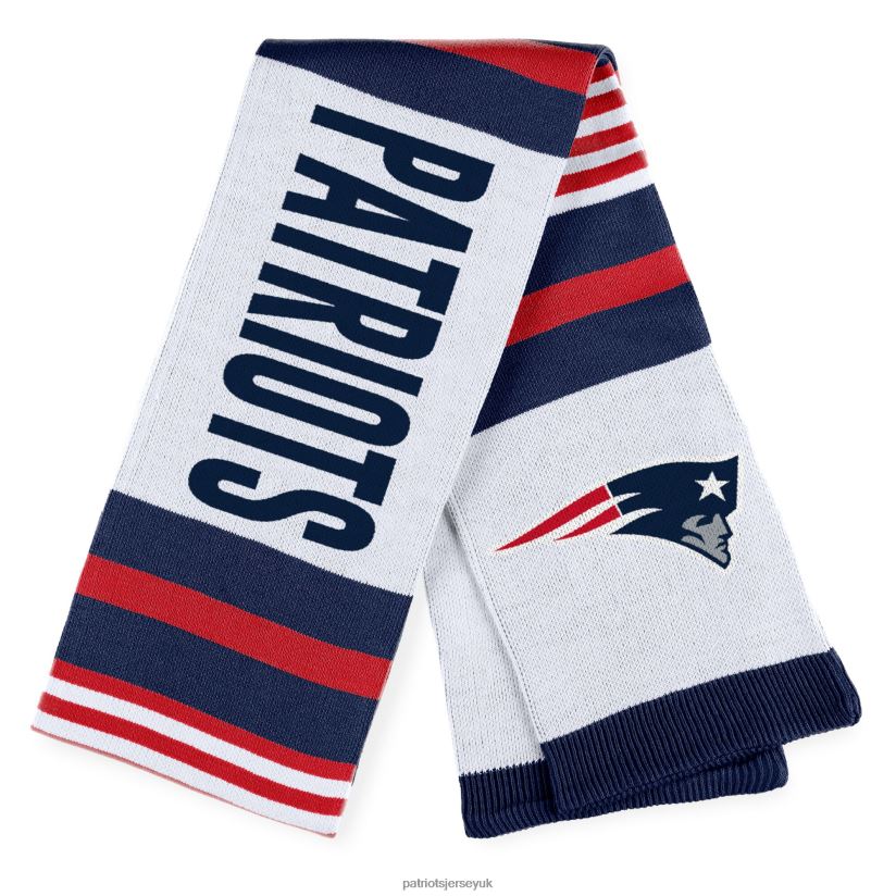 WEAR by Erin Andrews Jacquard Striped Scarf Women Patriots Jersey Accessories 6B6H8J2214
