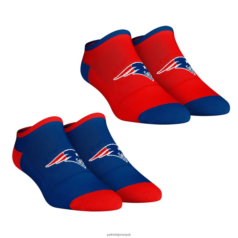Rock Em Socks Core Team 2-Pack Low Cut Ankle Sock Set Women Patriots Jersey Accessories 6B6H8J2188