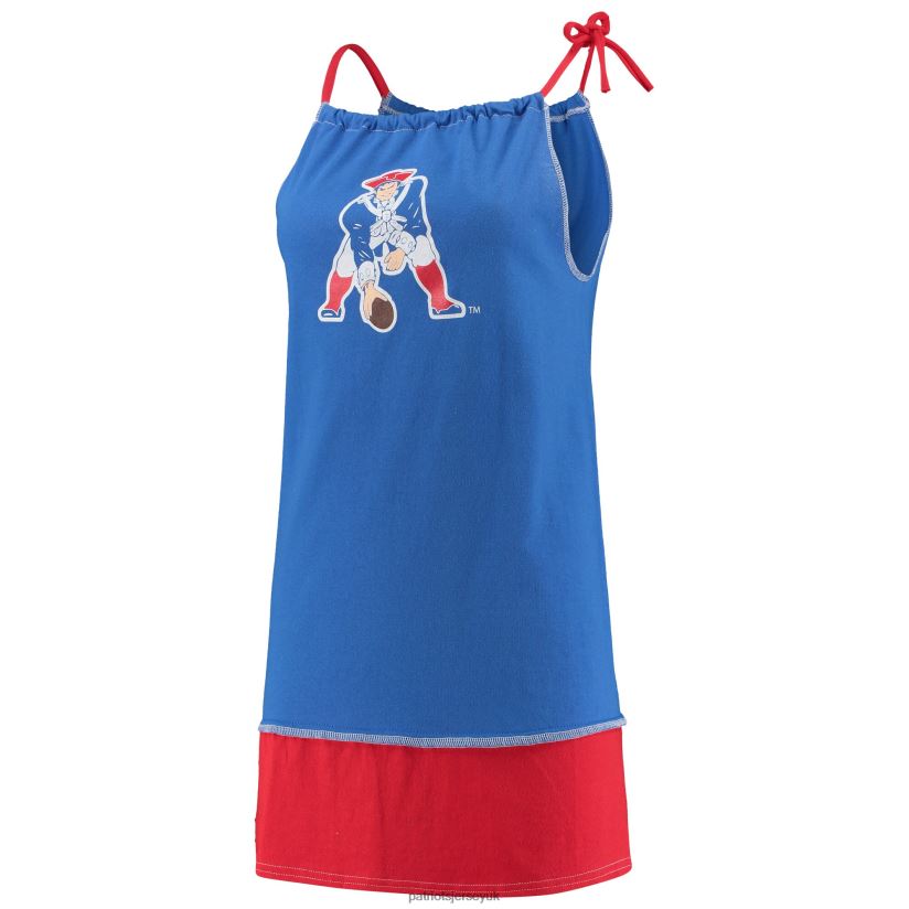 Refried Apparel Royal Sustainable Vintage Tank Dress Women Patriots Jersey Clothing 6B6H8J2224