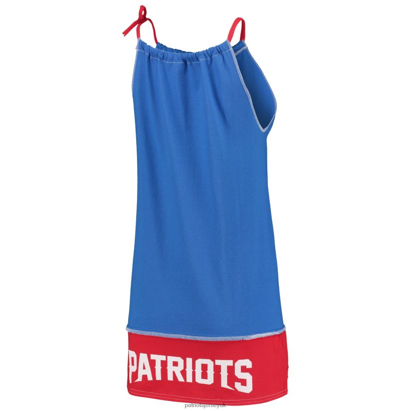 Refried Apparel Royal Sustainable Vintage Tank Dress Women Patriots Jersey Clothing 6B6H8J2224