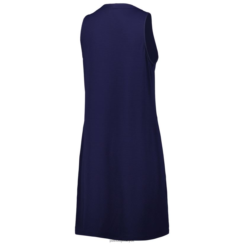 Tommy Bahama Navy Island Cays Lace-Up Dress Women Patriots Jersey Clothing 6B6H8J2225