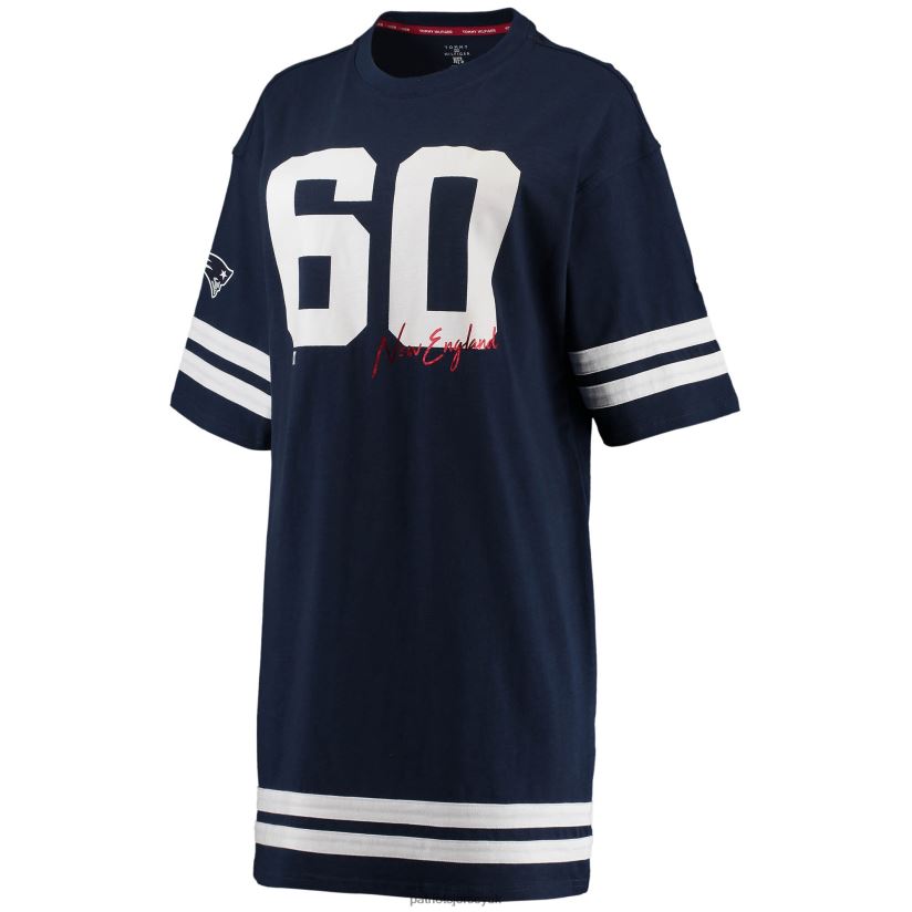 Tommy Hilfiger Navy Clair Half-Sleeve Dress Women Patriots Jersey Clothing 6B6H8J2227