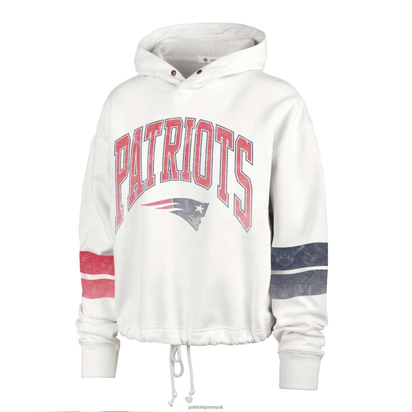 47 Oatmeal Harper Pullover Hoodie Women Patriots Jersey Clothing 6B6H8J2317
