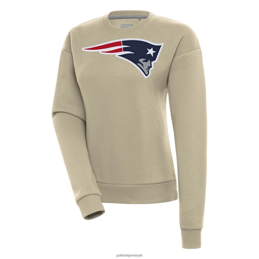 Antigua Khaki Victory Pullover Sweatshirt Women Patriots Jersey Clothing 6B6H8J2325