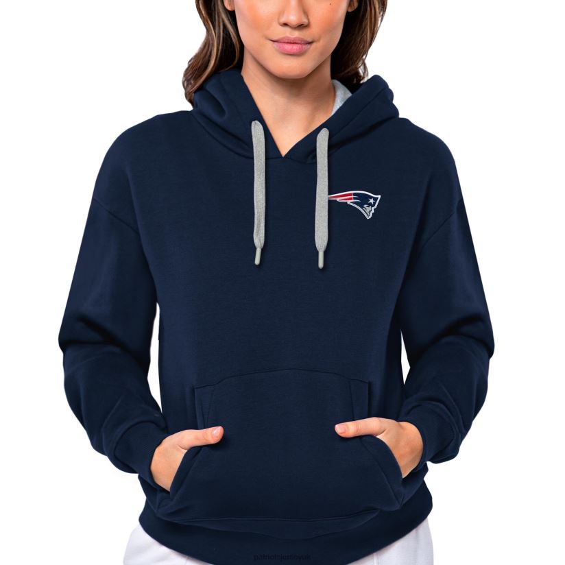 Antigua Navy Victory Pullover Hoodie Women Patriots Jersey Clothing 6B6H8J2383