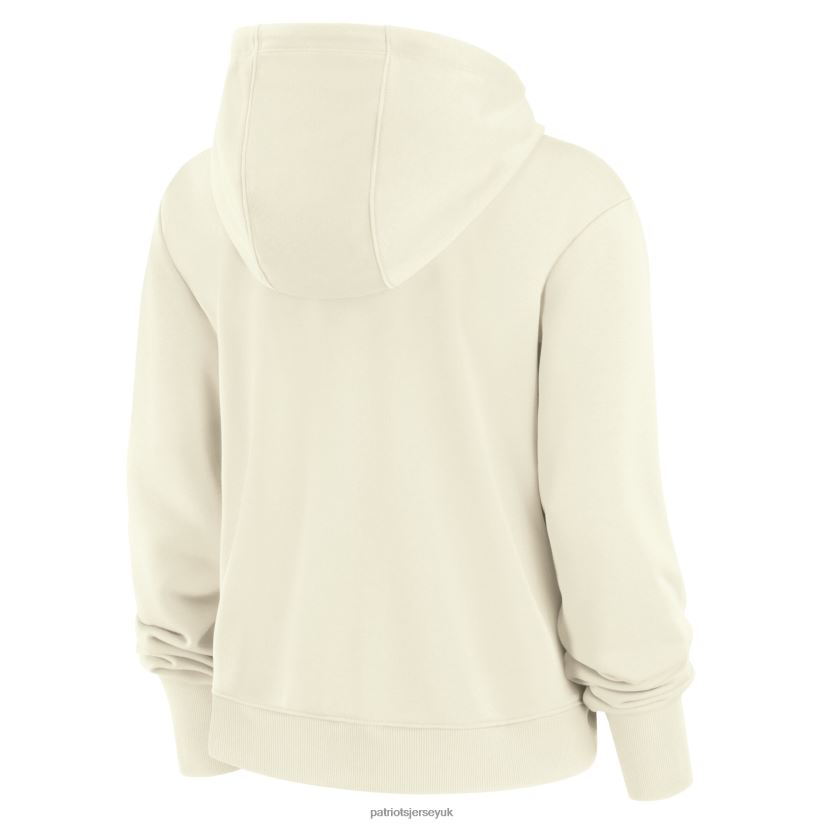 Nike Cream Historic Performance Pullover Hoodie Women Patriots Jersey Clothing 6B6H8J2468
