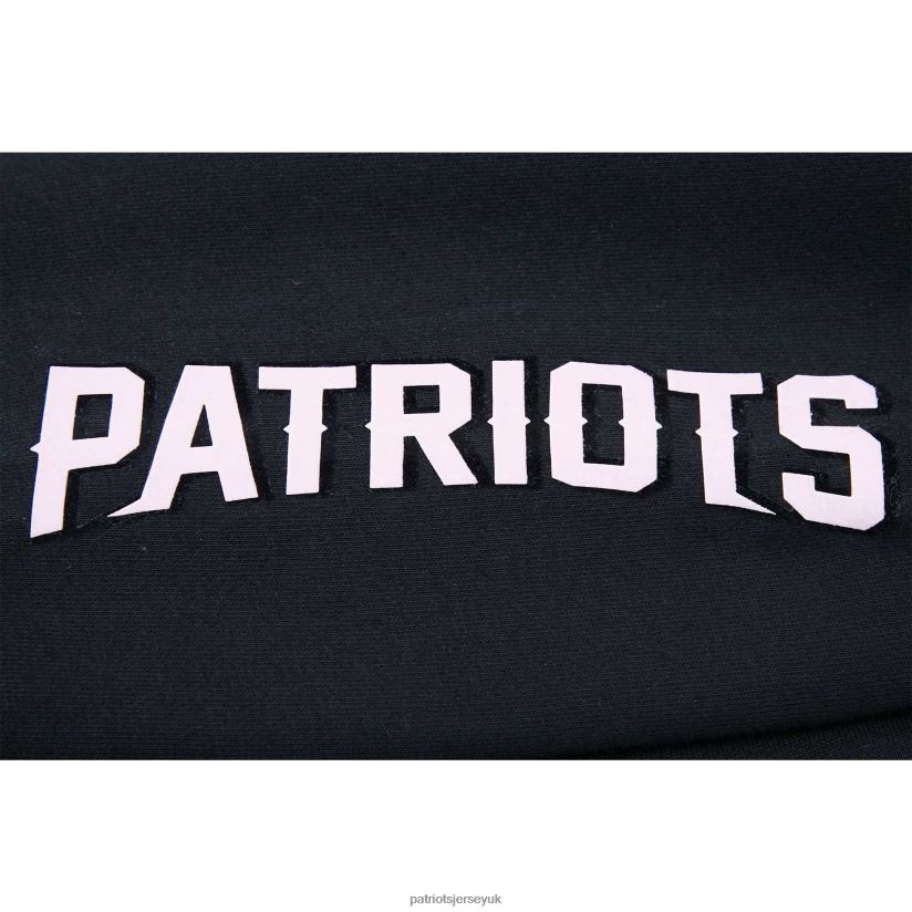 Pro Standard Black Neon Fleece Pullover Hoodie Women Patriots Jersey Clothing 6B6H8J2370