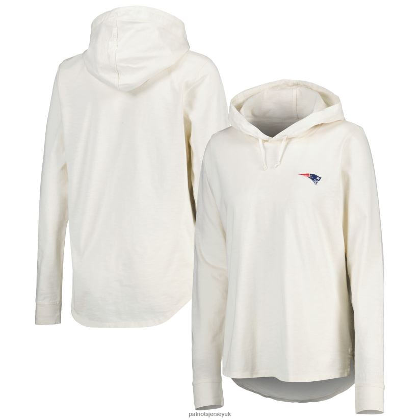 Tommy Bahama Cream Ashby Isles Jersey Pullover Hoodie Women Patriots Jersey Clothing 6B6H8J2402