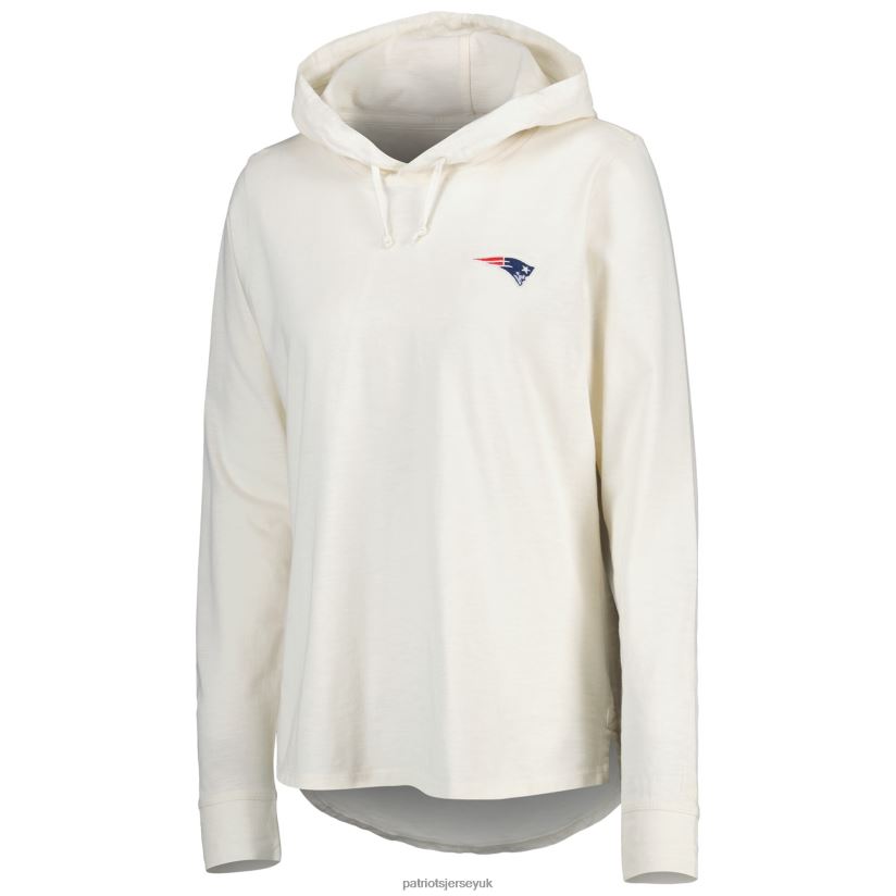 Tommy Bahama Cream Ashby Isles Jersey Pullover Hoodie Women Patriots Jersey Clothing 6B6H8J2402