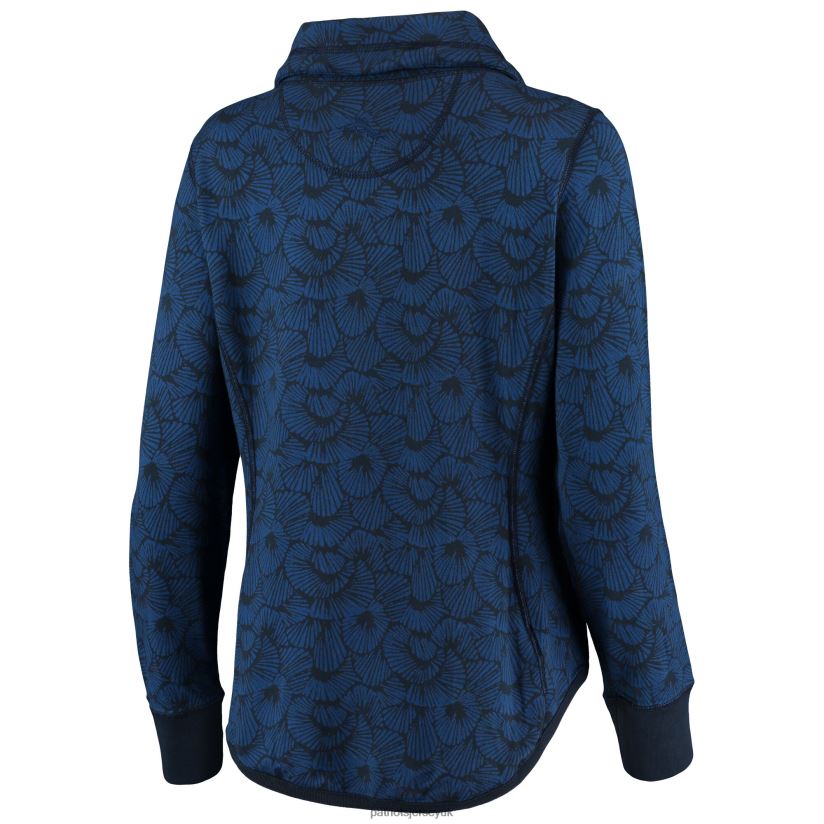 Tommy Bahama Navy Sport Shell We Dance Tri-Blend Full-Zip Sweatshirt Women Patriots Jersey Clothing 6B6H8J2429