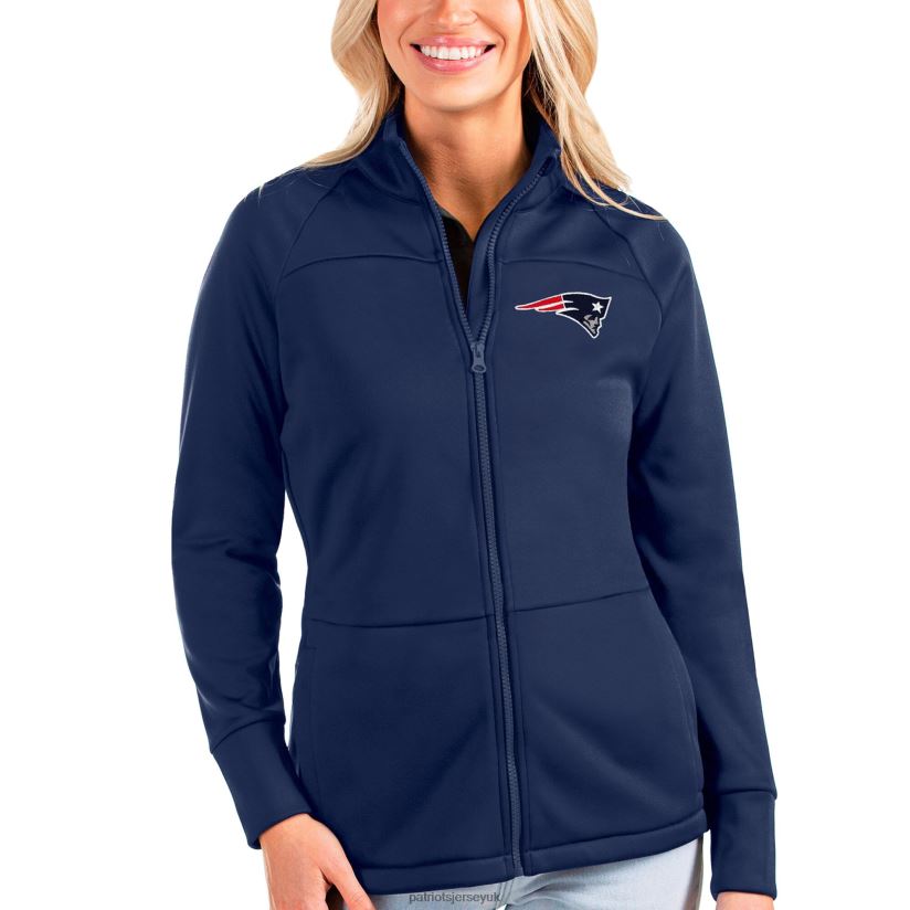 Antigua Navy Links Full-Zip Golf Jacket Women Patriots Jersey Clothing 6B6H8J1069