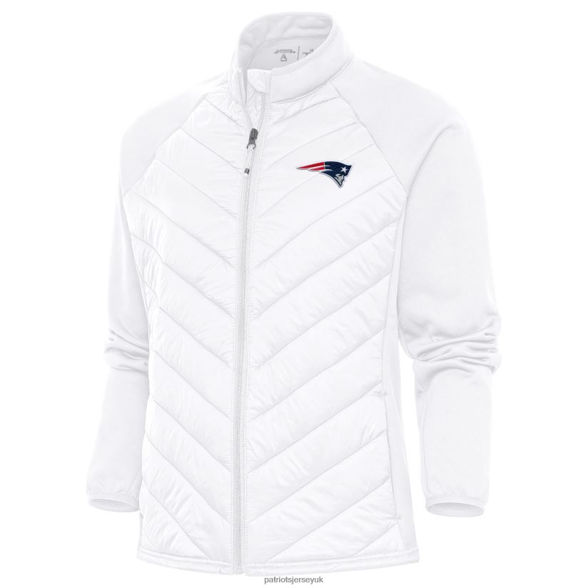 Antigua White Altitude Full-Zip Jacket Women Patriots Jersey Clothing 6B6H8J841