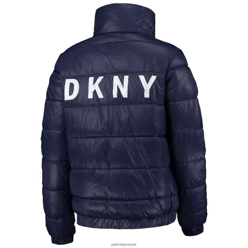 DKNY Sport Navy Julia Full-Button Puffer Jacket Women Patriots Jersey Clothing 6B6H8J1033