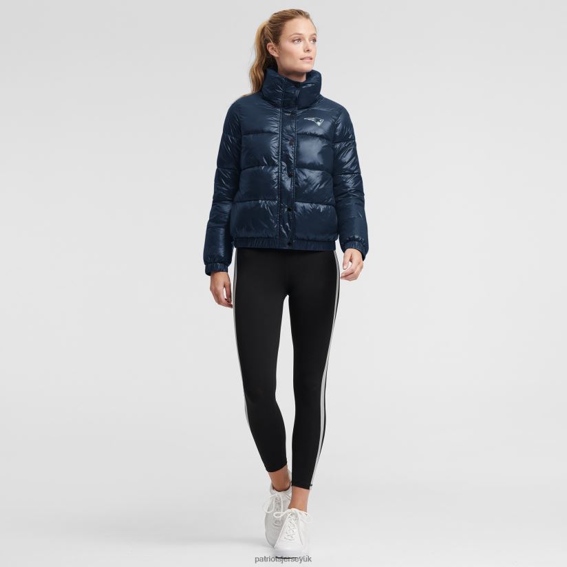 DKNY Sport Navy Julia Full-Button Puffer Jacket Women Patriots Jersey Clothing 6B6H8J1033
