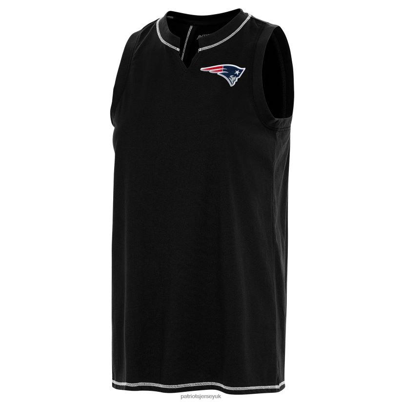 Antigua Black Establishment Tank Top Women Patriots Jersey Clothing 6B6H8J2754