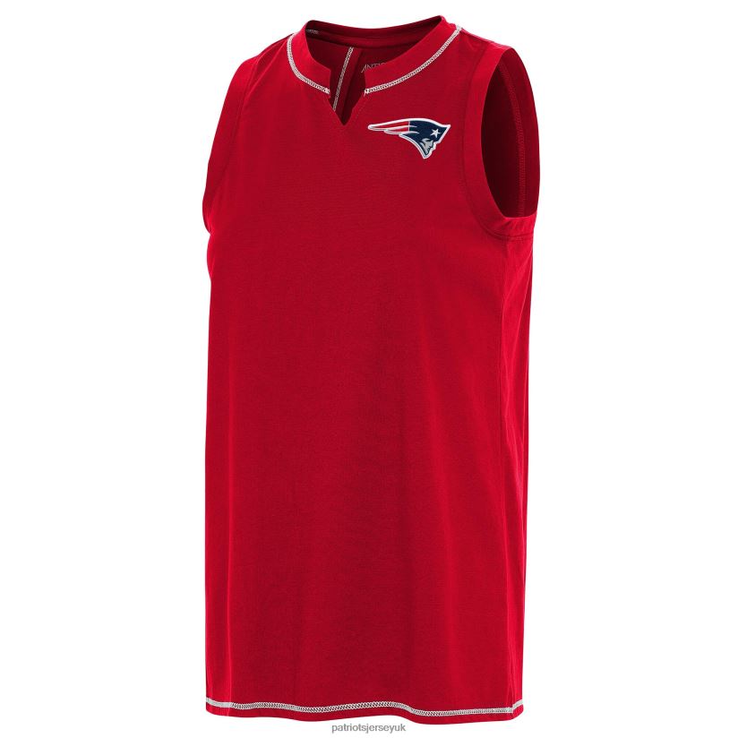 Antigua Red Establishment Tank Top Women Patriots Jersey Clothing 6B6H8J2774