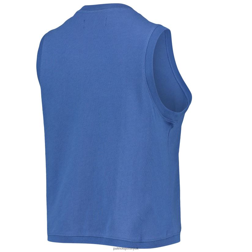 Junk Food Royal Rib Ranger Muscle Tank Top Women Patriots Jersey Clothing 6B6H8J2804