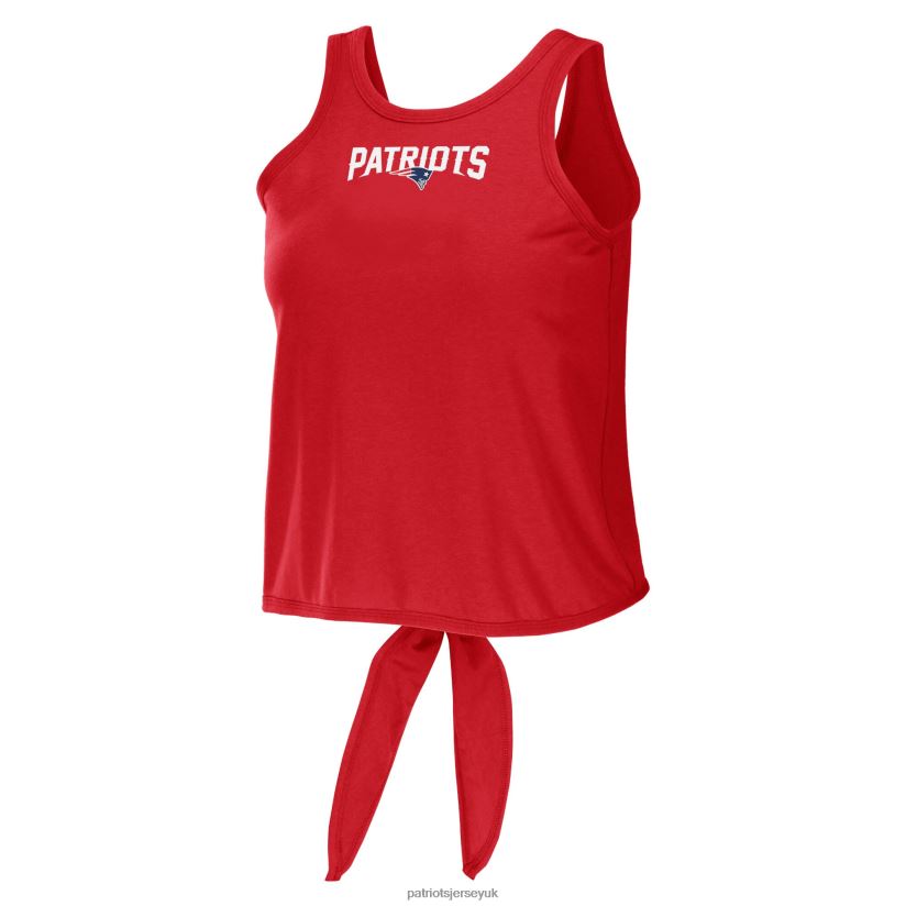 WEAR by Erin Andrews Red Open Back Twist Tie Tank Top Women Patriots Jersey Clothing 6B6H8J2713