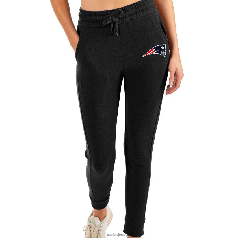 Antigua Heathered Black Action Jogger Pants Women Patriots Jersey Clothing 6B6H8J2492
