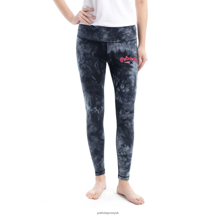 Concepts Sport Black Burst Tie Dye Leggings Women Patriots Jersey Clothing 6B6H8J2479