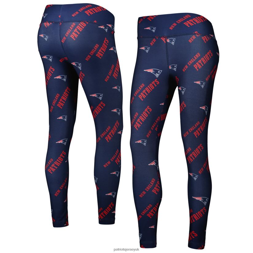 Concepts Sport Navy Breakthrough Allover Print Lounge Leggings Women Patriots Jersey Clothing 6B6H8J2497
