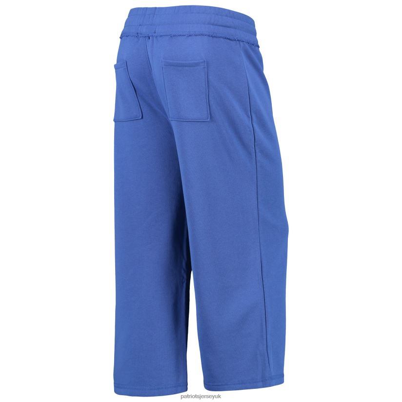 Junk Food Royal Cropped Pants Women Patriots Jersey Clothing 6B6H8J2483