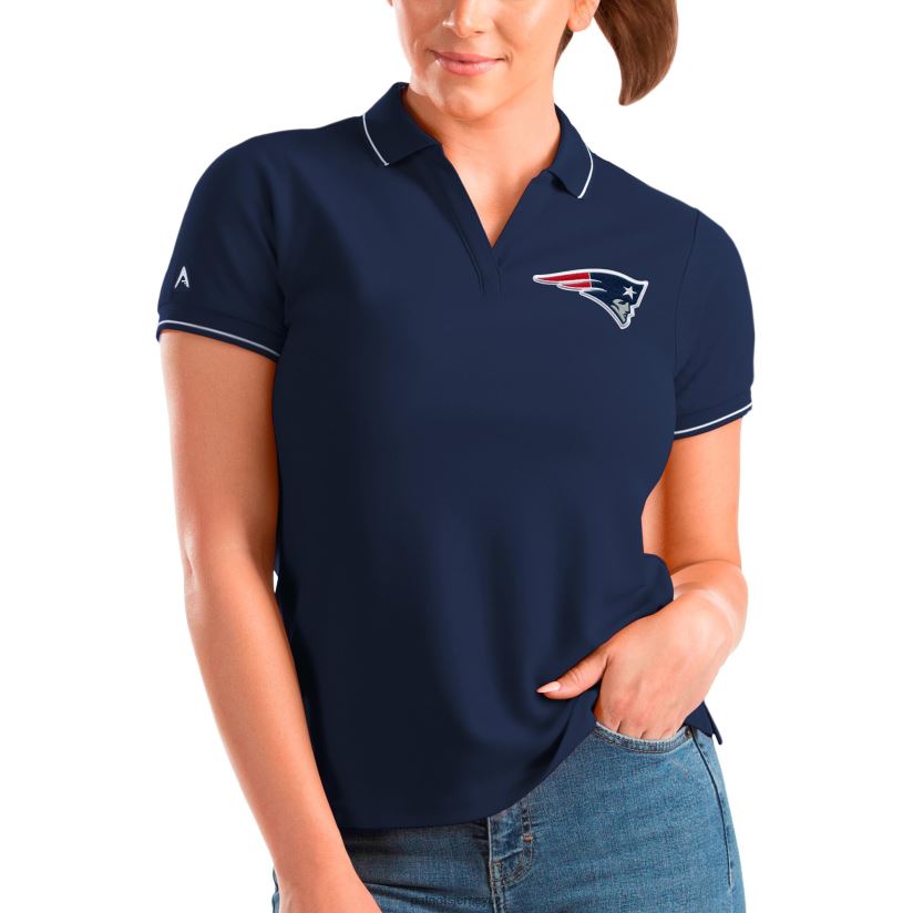 Antigua Navy Affluent Polo Women Patriots Jersey Clothing 6B6H8J2543