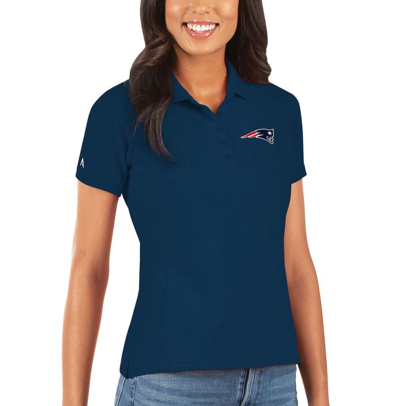 Antigua Navy Legacy Pique Polo Women Patriots Jersey Clothing 6B6H8J2627