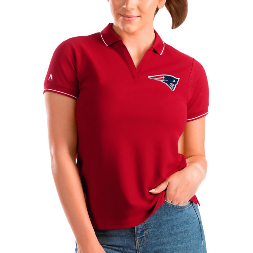 Antigua Red Affluent Polo Women Patriots Jersey Clothing 6B6H8J2529