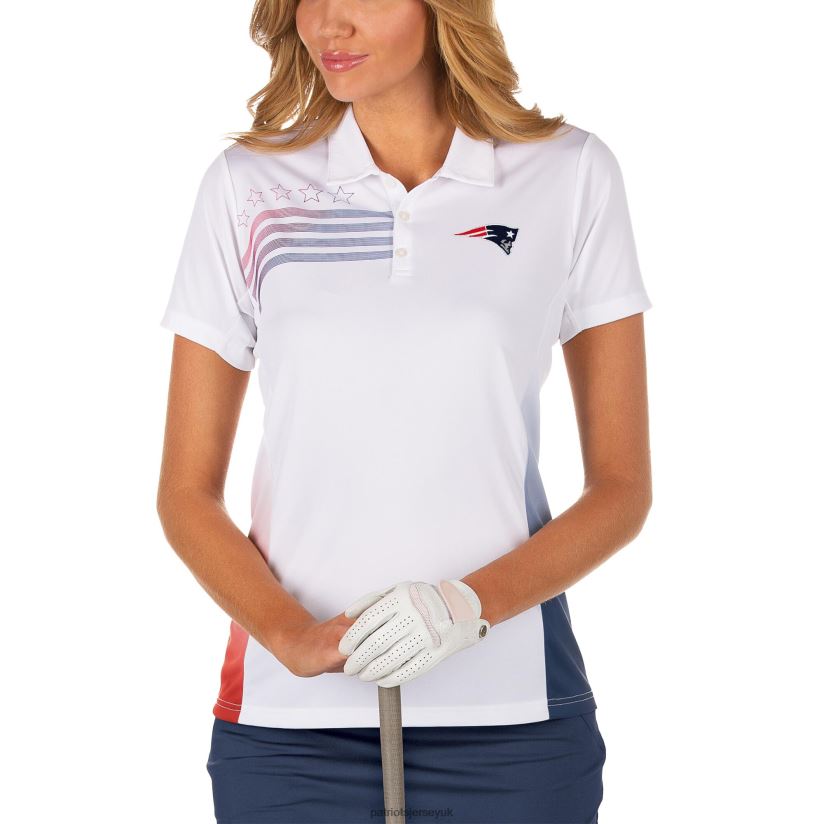 Antigua White Liberty Polo Women Patriots Jersey Clothing 6B6H8J2516