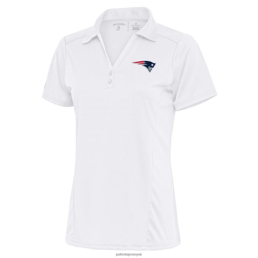 Antigua White Team Logo Tribute Polo Women Patriots Jersey Clothing 6B6H8J2565