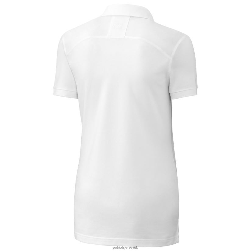 Cutter & Buck White Advantage DryTec Tri-Blend Pique Polo Women Patriots Jersey Clothing 6B6H8J2572