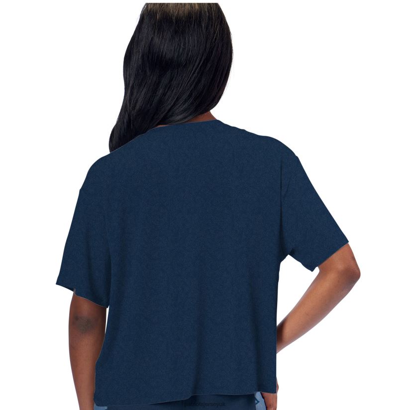 Certo Navy Cropped T-Shirt Women Patriots Jersey Clothing 6B6H8J2783
