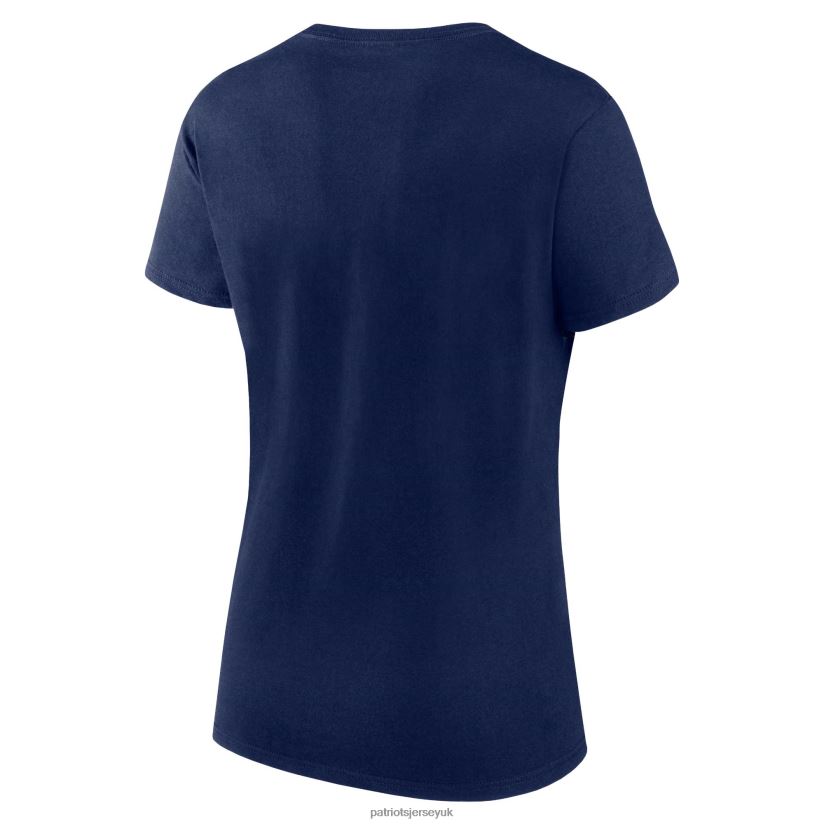 Fanatics Branded Navy Fundamental Base T-Shirt Women Patriots Jersey Clothing 6B6H8J2697