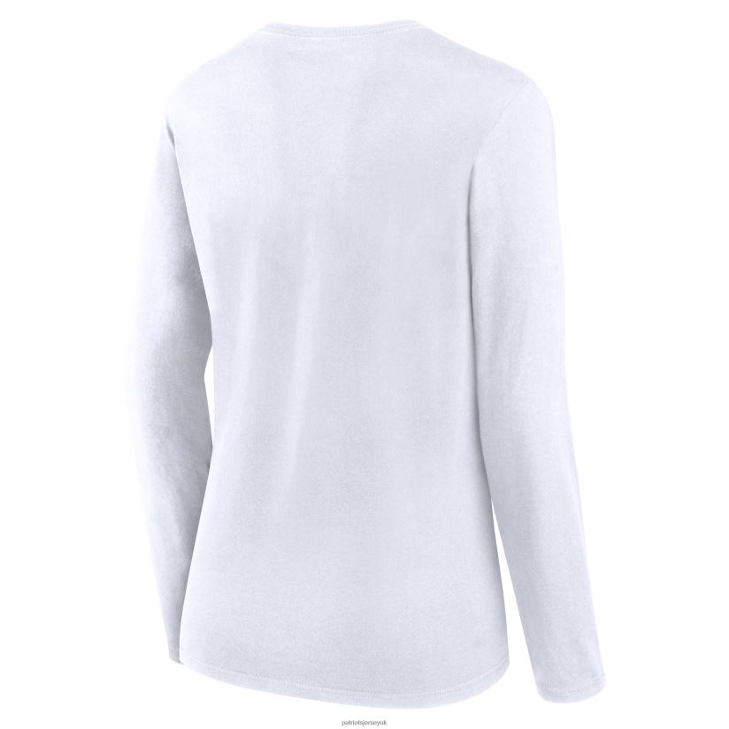 Fanatics Branded Navy/White Lightweight Short & Long Sleeve T-Shirt Combo Pack Women Patriots Jersey Clothing 6B6H8J2634