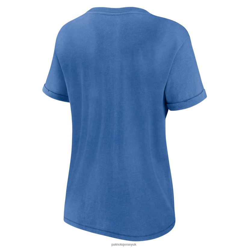 Fanatics Branded Royal Hit Snow Washed T-Shirt Women Patriots Jersey Clothing 6B6H8J2680
