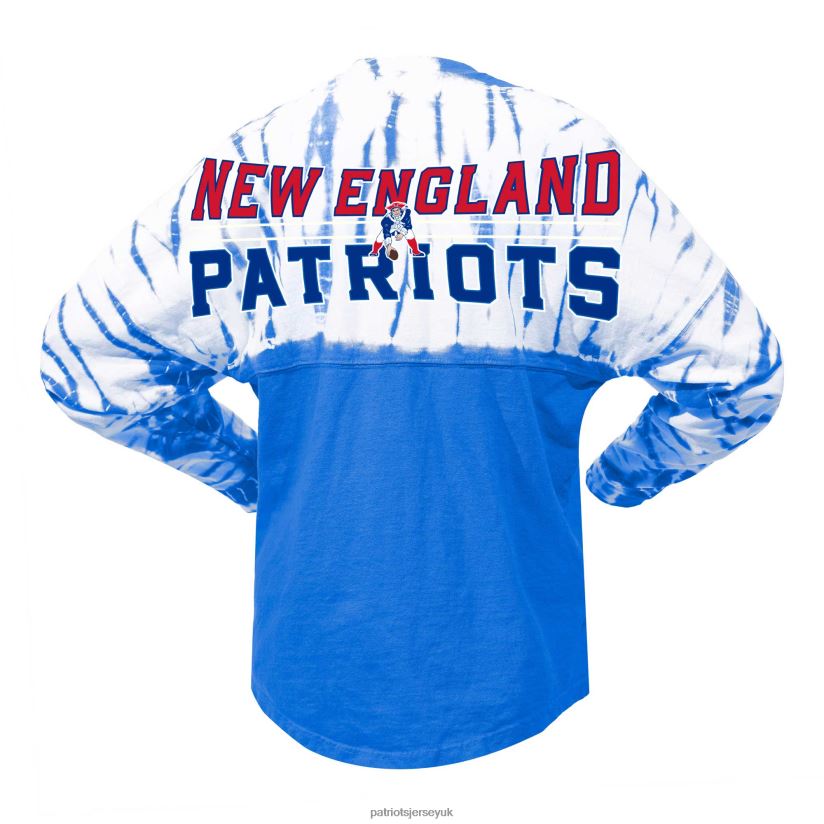 Fanatics Branded Royal Vintage Bamboo Spirit Jersey Long Sleeve T-Shirt Women Patriots Jersey Clothing 6B6H8J2637