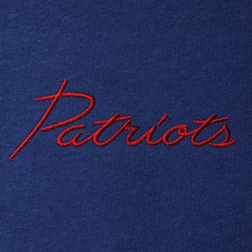 Junk Food Royal Half-Sleeve Mock Neck T-Shirt Women Patriots Jersey Clothing 6B6H8J2743