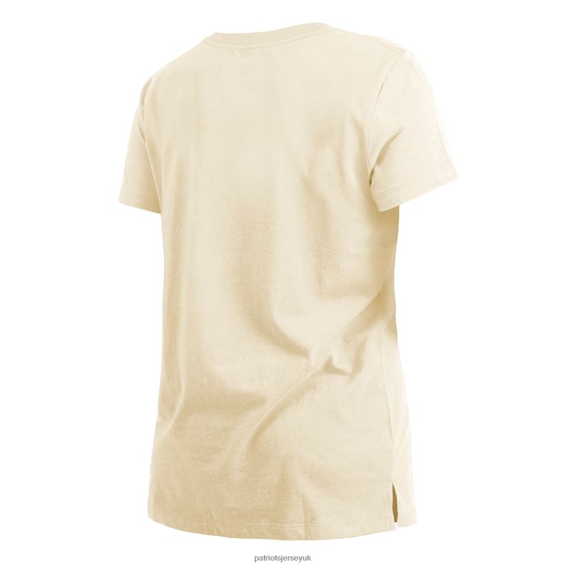 New Era Cream Chrome Sideline T-Shirt Women Patriots Jersey Clothing 6B6H8J2744