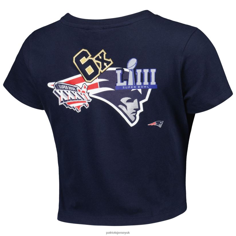 New Era Navy Historic Champs T-Shirt Women Patriots Jersey Clothing 6B6H8J2702