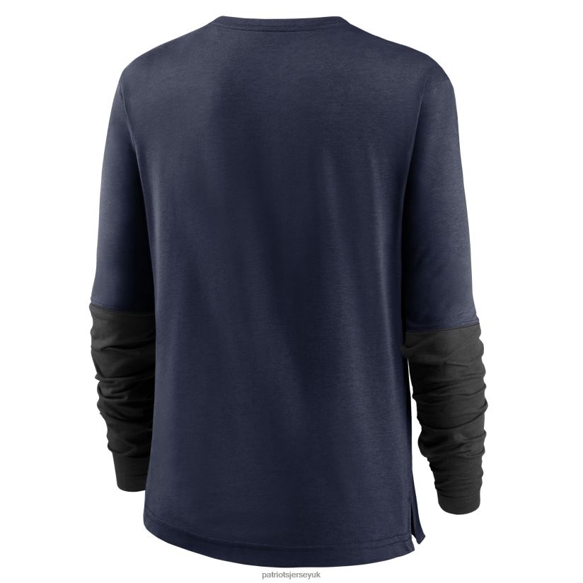 Nike Navy City Mascot Breathe Long Sleeve T-Shirt Women Patriots Jersey Clothing 6B6H8J2716
