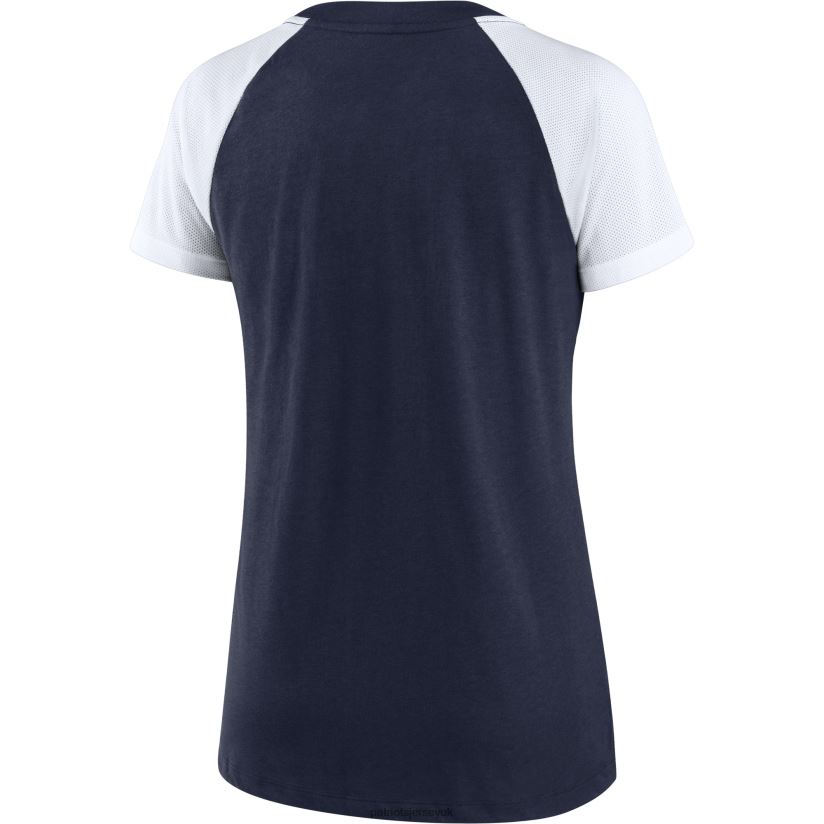 Nike Navy/White Primary Logo Performance T-Shirt Women Patriots Jersey Clothing 6B6H8J2795