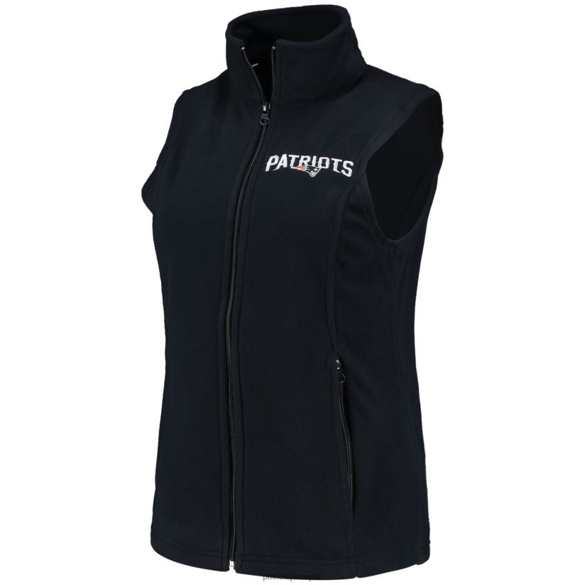 Dunbrooke Navy Houston Fleece Full-Zip Vest Women Patriots Jersey Clothing 6B6H8J946