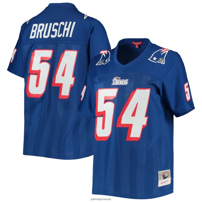 Mitchell & Ness Tedy Bruschi Royal Legacy Replica Player Jersey Women Patriots Jersey Clothing 6B6H8J1199