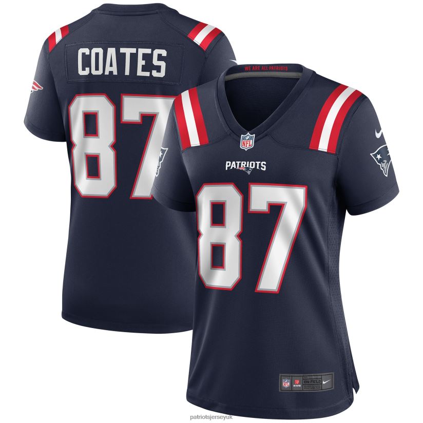 Nike Ben Coates Navy Game Retired Player Jersey Women Patriots Jersey Clothing 6B6H8J1147