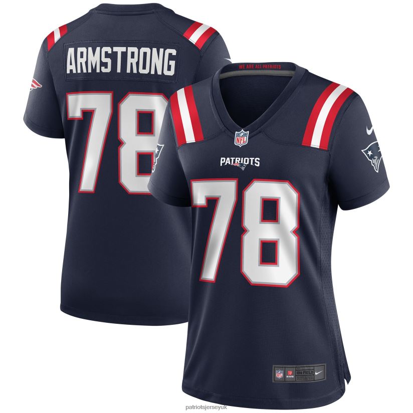 Nike Bruce Armstrong Navy Game Retired Player Jersey Women Patriots Jersey Clothing 6B6H8J1148